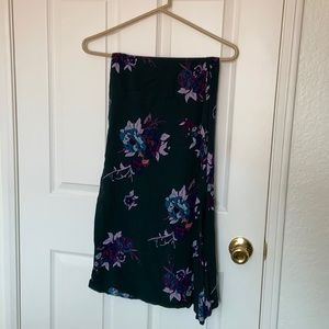 Green floral maxi skirt with functional buttonsfrom Patrons of Peace at Tilly’s